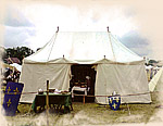fabrication de tentes médiévales
